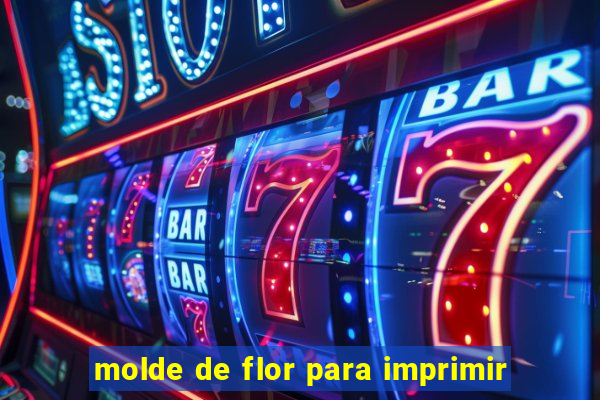 molde de flor para imprimir